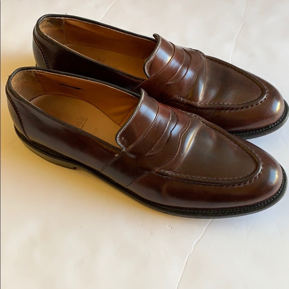Allen Edmonds Randolph Shell Cordovan Loafers 13 C